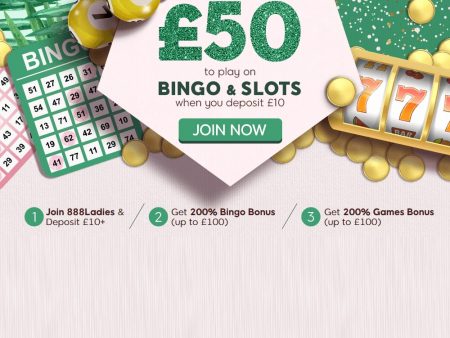 Stunning Promotions For All Ladies at 888 Ladies Bingo